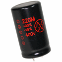 JJ 220uF, 400V radial