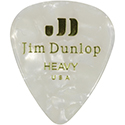 Dunlop - White Perloid heavy