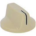 Cream pointer knob, large