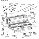 GEWA Violin case Liuteria Atlanta 390.220