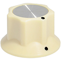 Fluted knob FLUTEY Cream