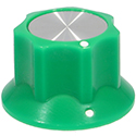 Fluted knob FLUTEY Green