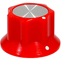 Fluted knob FLUTEY Red