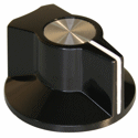 Synth knob Synthie-1 Black