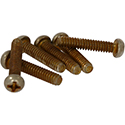 QPX-Aged Pickup Screws 6-32-CS