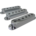 Strat Pickup Cover Set Chrome