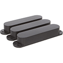 Strat Pickup Cover Set NH Black
