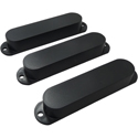 Strat Pickup Cover Set NH Black