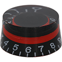 Speed knob Black / Fluorescent Red