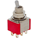 Carling DPDT On/Off/On Short Lever