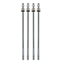 Latin Percussion Tuning screws Brazilian Caixa - LP3212 Chrome, 4 pieces