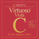 Larsen Viola strings Viola Virtuoso extra-long 420mm scale length C Silver medium