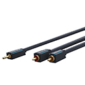 Clicktronic 3,5mm AUX - 2x RCA, Stereo. 10m