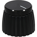 Stubby Black/Black Knob Push-On
