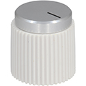Royal knob Hannover White-Silver