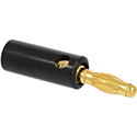 Banana Plug 4mm Black/Gold