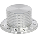 Voyager Knob Silver Numbered