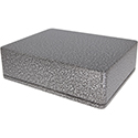 Enclosure 1590BB-Silver Hammertone