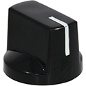 Black pointer knob D-Shaft