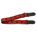 Ovation Signature Nylon Guitar Strap Ruby Red/Black