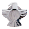 Grover Eagle Button, chrome