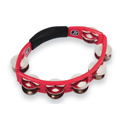 Latin Percussion Tambourine Cyclops hand model Steel Jingles, red
