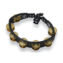 Latin Percussion Tambourine Cyclops mountable Dimpled Brass, black
