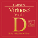 Larsen Viola strings Viola Virtuoso extra-long 420mm scale length D Silver medium