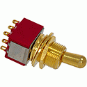 MEC M 80020/G gold Toggle on/on 3PDT