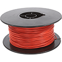 Wire, 0,14mm, red, 100m
