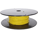 Wire, 0,14mm, yellow, 100m