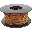 Wire, 0,14mm, brown, 100m