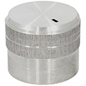 Silver Aluminum knob 22mm