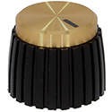 Marshall black/gold set screw knob