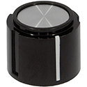 Rean knob blk/silver white mark