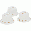 Fender knob set for Strat, white