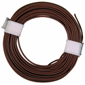 Wire, 0,25mm, brown, 10m