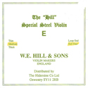 Hill Violin strings medium