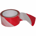 Warning Tape Red / White 33m