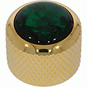 Q-Parts Dome GLD Green Abalone