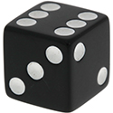 Dice Knob Black