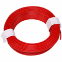 Wire, 0,25mm Pre-bond, red, 15m