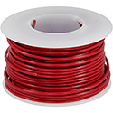 Wire, 0,25mm Pre-bond, red, 15m