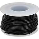 Wire, 0,25mm Pre-bond, black, 15m