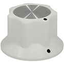 Fluted knob FLUTEY White