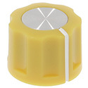 Synth knob Synthie-2 Yellow