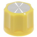 Synth knob Synthie-3 Yellow