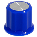 Synth knob Synthie-4 Blue