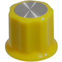 Synth knob Synthie-4 Yellow