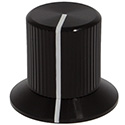 Top Hat knob Black